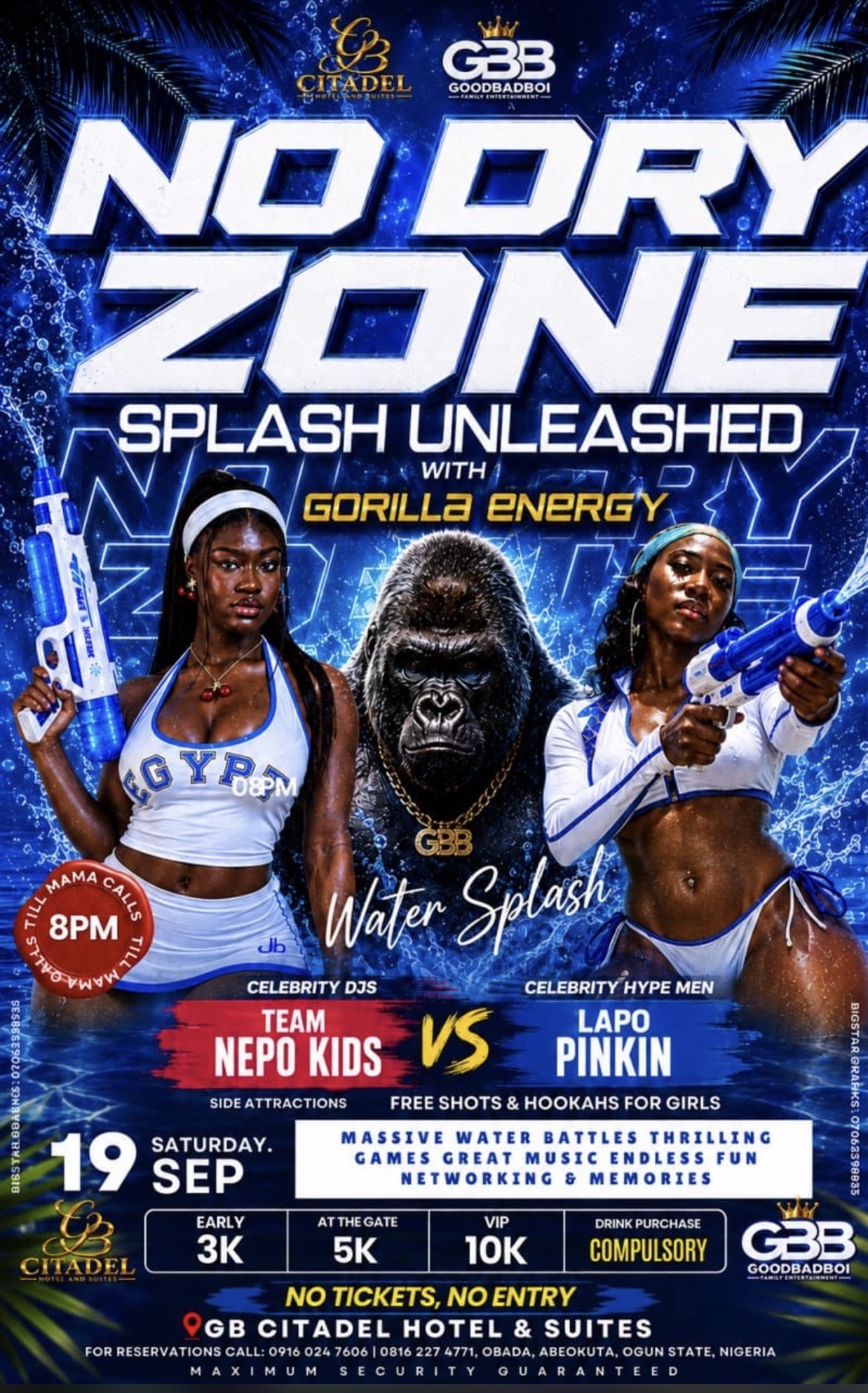 No Dry Zone Splash Unleashed