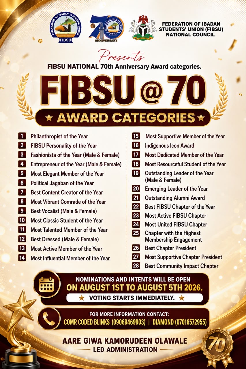 FIBSU @70 AWARD