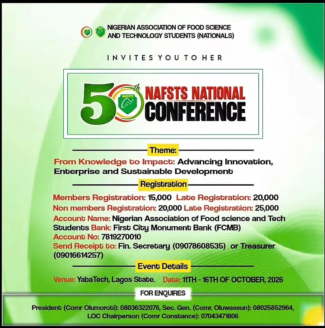 50TH NAFSTS NATIONAL CONFERENCE AWARD VOTING. EKO’26